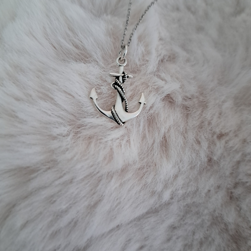 925 silver stamped anchor ⚓️